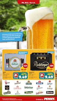 Radeberger im Penny Prospekt "Wer günstig will, muss Penny." mit 47 Seiten (Rostock)