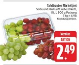 Tafeltrauben Mix hell/rot im Angebot bei EDEKA in Erlangen Tafeltrauben Mix hell/rot Angebote bei EDEKA Erlangen für 2,49 €