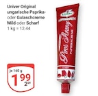 Original ungarische Paprikacreme Mild Angebote von Univer bei GLOBUS Gera für 1,99 €