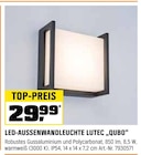 LED-Aussenwandleuchte „Qubo“ Angebote von Lutec bei OBI Stuttgart für 29,99 €
