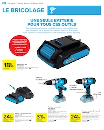 Prix et réduction Perceuse dans le prospectus Carrefour en cours Offre Perceuse dans le catalogue Carrefour du moment à la page 22
