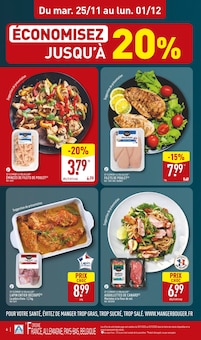 Promotion Canard dans le prospectus Aldi, valable du 25/11/2025 au 01/12/2025 Promo Canard dans le catalogue Aldi du moment à la page 4