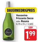 Frizzante Secco Angebote von Vescovino bei E center Singen für 1,99 €