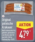 Original polnische Krakauer im Angebot bei ALDI Nord in Bad Oeynhausen Original polnische Krakauer Angebote bei ALDI Nord Bad Oeynhausen für 4,79 €
