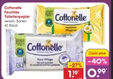 Feuchtes Toilettenpapier Natürliche Pflege im Angebot bei Netto Marken-Discount in Pforzheim Feuchtes Toilettenpapier Natürliche Pflege Angebote von Cottonelle bei Netto Marken-Discount Pforzheim für 0,99 €