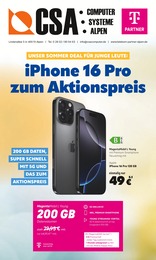 CSA Computer Prospekt für Moers mit 8 Seiten CSA Computer Prospekt für Moers: "iPhone 16 Pro zum Aktionspreis", 8 Seiten, 01.07.2025 - 31.07.2025