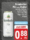 Aktuelles Pils Angebot bei E center in Rheda-Wiedenbrück ab 0,88 €