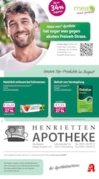 Apotheken Prospekt von mea - meine apotheke in Oranienburg Aktueller mea - meine apotheke Apotheken Prospekt für Oranienburg: Unsere August-Angebote mit 4} Seiten, 01.08.2026 - 31.08.2026