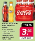 Coca-Cola, Coca-Cola Zero oder Fanta für 3,50 € bei Netto mit dem Scottie im Angebot Coca-Cola, Coca-Cola Zero oder Fanta im aktuellen Netto mit dem Scottie Prospekt