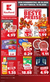 Kaufland Supermarkt Prospekt der aktuellen Woche mit 70 Seiten, gültig von 08.10.2026 bis 14.10.2026, in Hengersberg und Umgebung Aktueller Kaufland Supermarkt Prospekt in Hengersberg und Umgebung, "Hier bin ich richtig" mit 70 Seiten, 08.10.2026 - 14.10.2026