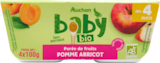 PETITS POTS DESSERTS POMME ABRICOT AUCHAN BABY BIO - AUCHAN BABY BIO - Auchan Hypermarché PETITS POTS DESSERTS POMME ABRICOT AUCHAN BABY BIO - AUCHAN BABY BIO à 3,98 € dans le catalogue Auchan Hypermarché
