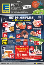 EDEKA Prospekt "Aktuelle Angebote", 25 Seiten, 15.06.2026 - 15.06.2026 Aktueller EDEKA Prospekt, "Aktuelle Angebote", mit Angeboten der Woche, gültig von 15.06.2026 bis 15.06.2026