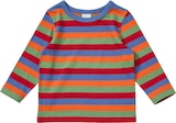Langarmshirt mit Ringel-Muster, bunt, Gr. 92 von ALANA für 6,90 € bei dm-drogerie markt im Angebot Langarmshirt mit Ringel-Muster, bunt, Gr. 92 von ALANA im aktuellen dm-drogerie markt Prospekt