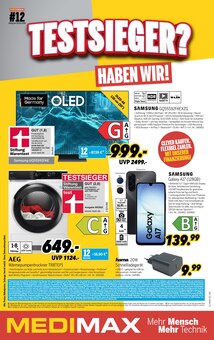 Fernseher im MEDIMAX Prospekt "TESTSIEGER? HABEN WIR!" mit 8 Seiten (Hilden)