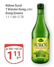 7 Kräuter Essig Angebote von Kühne bei GLOBUS Braunschweig für 1,11 €
