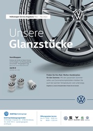 Volkswagen Prospekt für Königswill mit 1 Seite Volkswagen Prospekt für Königswill: Unsere Glanzstücke, 1 Seite, 01.03.2022 - 31.05.2022