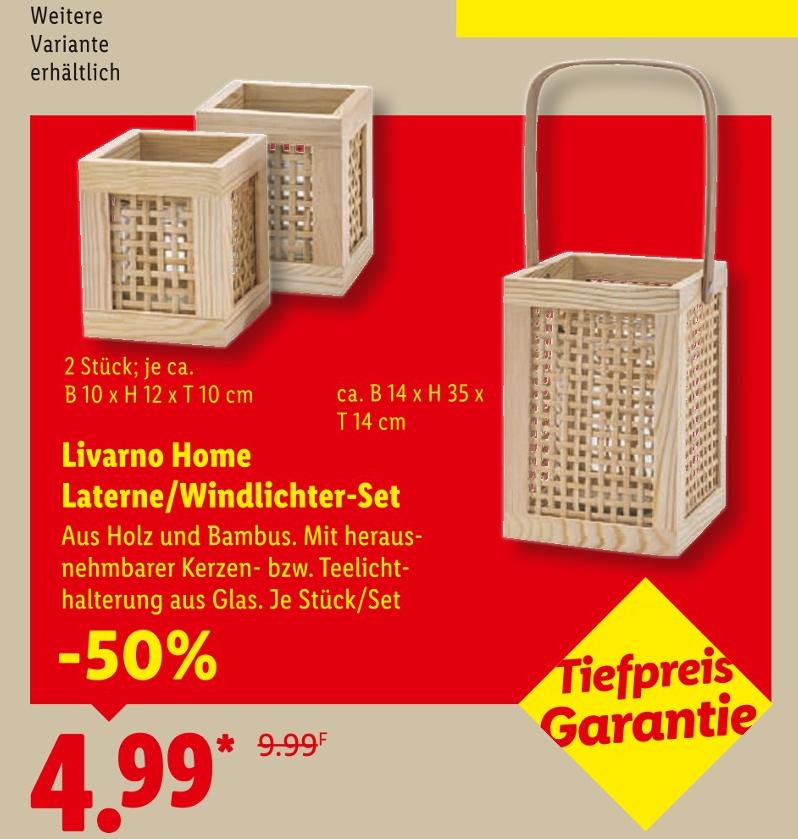 Laterne/Windlichter-Set