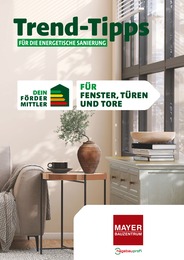 Bauzentrum Mayer Prospekt für Rohrenfels: "Trend-Tipps FÜR DIE ENERGETISCHE SANIERUNG", 12 Seiten, 24.05.2024 - 02.06.2024