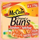 ORIGINAL BUN'S JAMBON KETCHUP SURGELÉ - MC CAIN - Intermarché à Besançon ORIGINAL BUN'S JAMBON KETCHUP SURGELÉ - MC CAIN en promo chez Intermarché Besançon à 1,77 €