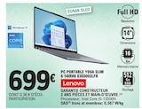 PC portable Yoga Slim 6 14IRH8 83E0002LFR - Lenovo en promo chez E.Leclerc Bergerac à 699,00 €