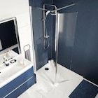 Castorama Le Cannet - Promo Paroi de douche à l'italienne fixe avec volet l.80+45 x H.195 cm, verre transparent, profilés alu chrome, GoodHome Ledava Promo Paroi de douche à l'italienne fixe avec volet l.80+45 x H.195 cm, verre transparent, profilés alu chrome, GoodHome Ledava à 179,90 € dans le catalogue Castorama à Le Cannet