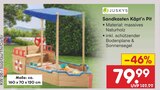 Sandkasten Käpt’n Pit Angebote von Juskys bei Netto Marken-Discount Neuss für 79,99 €