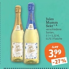 Sekt von Jules Mumm im aktuellen tegut Prospekt für 3,99 €