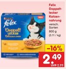 Aktuelles Doppelt-lecker Katzennahrung Angebot bei Netto Marken-Discount in Braunschweig ab 2,49 €