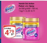 Aktuelle Vollwaschmittel Angebote bei GLOBUS in Mannheim Aktuelles Oxi Action Pulver Angebot bei GLOBUS in Mannheim ab 4,79 €
