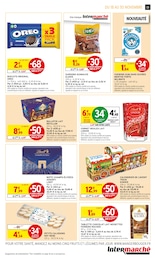 Prix et réduction Kinder Chocolat dans le prospectus Intermarché Super en cours Offre Kinder Chocolat dans le catalogue Intermarché Super du moment à la page 23