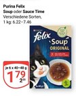 Soup im Angebot bei GLOBUS in Siegen Soup Angebote von Purina Felix bei GLOBUS Siegen für 1,79 €