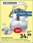 Glas-Wasserkocher im ROLLER Prospekt Glas-Wasserkocher von SEVERIN im aktuellen ROLLER Prospekt für 34,99 €