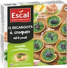 12 Escargots à croquer ail et persil - ESCAL - Intermarché Hyper 12 Escargots à croquer ail et persil - ESCAL à 3,89 € dans le catalogue Intermarché Hyper