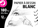 AUC POCHETTE DESSIN AUCHAN 12 FEUILLES 180G 24X32 - AUCHAN dans le catalogue Auchan Hypermarché