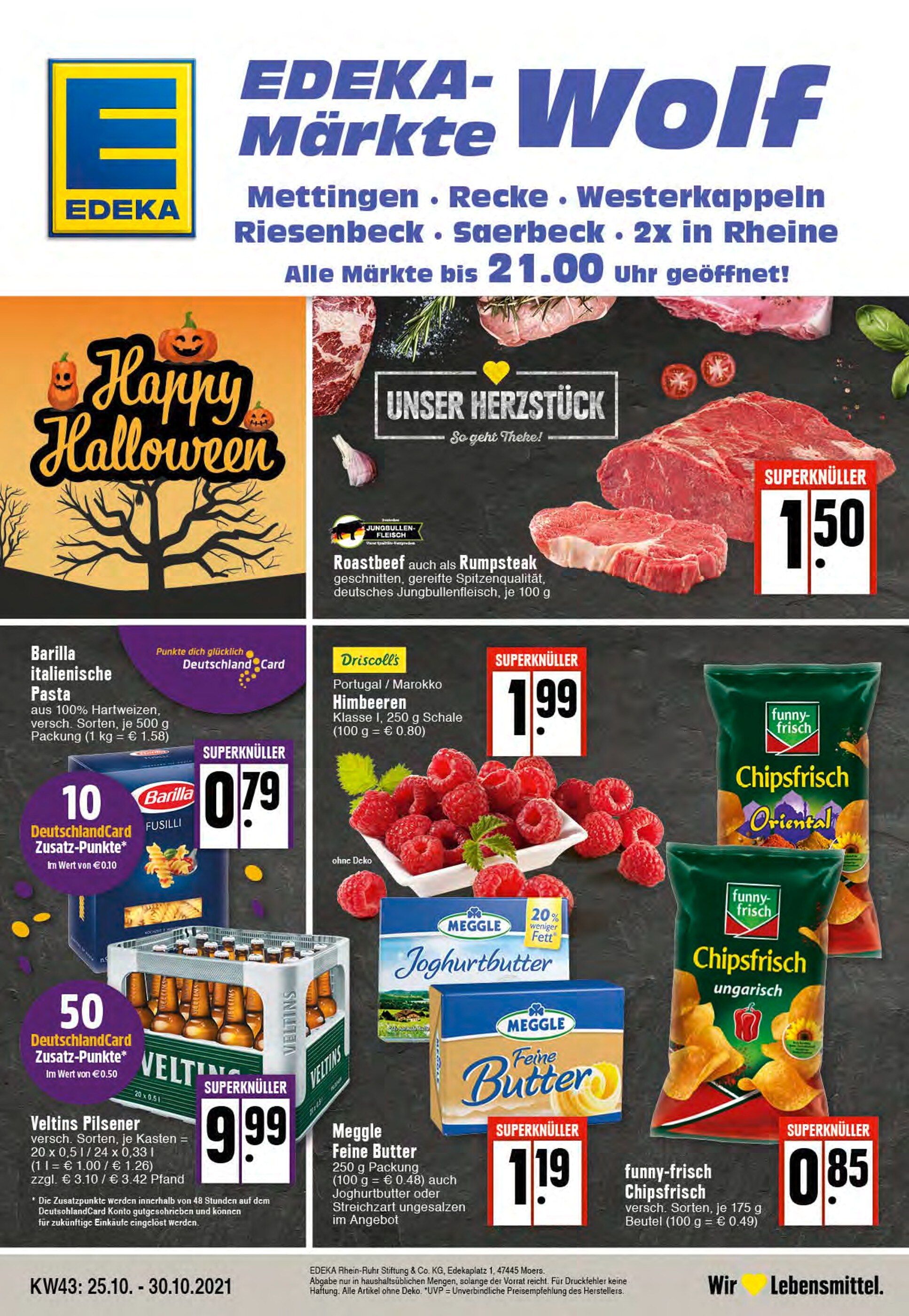 EDEKA Prospekt für Osnabrück mit 24 Seiten EDEKA Prospekt für Osnabrück: "Aktuelle Angebote", 24 Seiten, 25.10.2021 - 30.10.2021