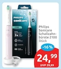 Sonicare Schallzahnbürste 2100 von Philips für 24,99 € bei budni im Angebot Sonicare Schallzahnbürste 2100 von Philips im aktuellen budni Prospekt