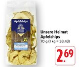 Apfelchips im Angebot bei EDEKA in Frankfurt Apfelchips Angebote von Unsere Heimat bei EDEKA Frankfurt für 2,69 €