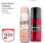 Deospray Woman Angebote von Bruno Banani bei GLOBUS Erlangen für 2,59 €