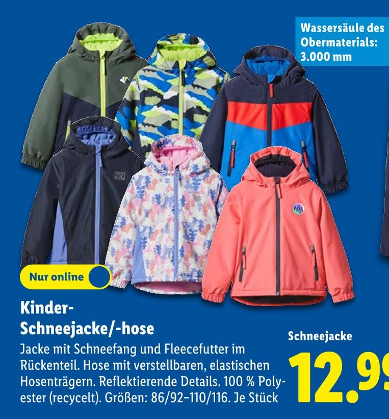 Kinder-Schneejacke/-hose