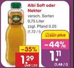 Aktuelle Saft Angebote bei Netto Marken-Discount in Salzgitter Aktuelles Saft oder Nektar Angebot bei Netto Marken-Discount in Salzgitter ab 1,11 €