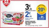 Yaourts brassés aux fruits mixés - Délice en promo chez E.Leclerc Yaourts brassés aux fruits mixés - Délice dans le catalogue E.Leclerc