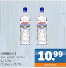 Gin Angebote von GORDON'S bei Getränke Lehmann - Getränke A-Z Eberswalde für 10,99 €