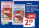 Aktuelles Mini-Kabanossi scharf, heiß geräuchert Angebot bei ALDI SÜD in Frankfurt (Main) ab 2,19 €
