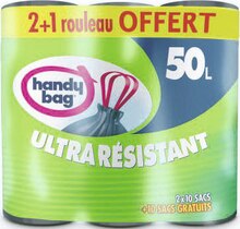 Sacs poubelles avec poignées coulissantes ultra résistant - Géant Casino à Cannes Sacs poubelles avec poignées coulissantes ultra résistant en promo chez Géant Casino Cannes à 5,55 €