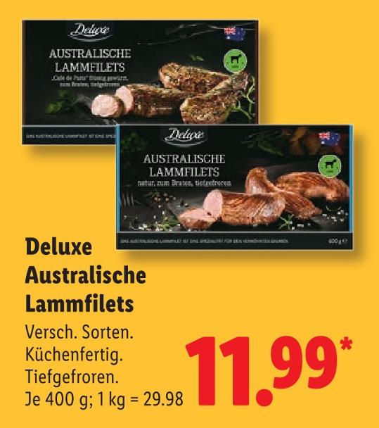Australische Lammfilets