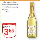 Aktuelles Jules Mumm Angebot bei GLOBUS in Rostock ab 3,69 €