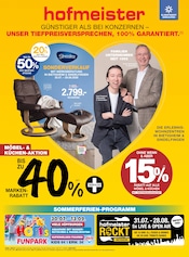 Aktueller hofmeister Prospekt mit Relaxsessel, "UNSER TIEFPREISVERSPRECHEN, 100% GARANTIERT.", Seite 1