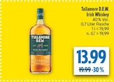 Irish Whiskey Angebote von Tullamore D.E.W. bei diska Zwickau für 13,99 €