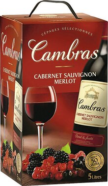Vin de France Cabernet Sauvigon Merlot - Géant Casino à Aurillac Vin de France Cabernet Sauvigon Merlot en promo chez Géant Casino Aurillac à 8,89 €