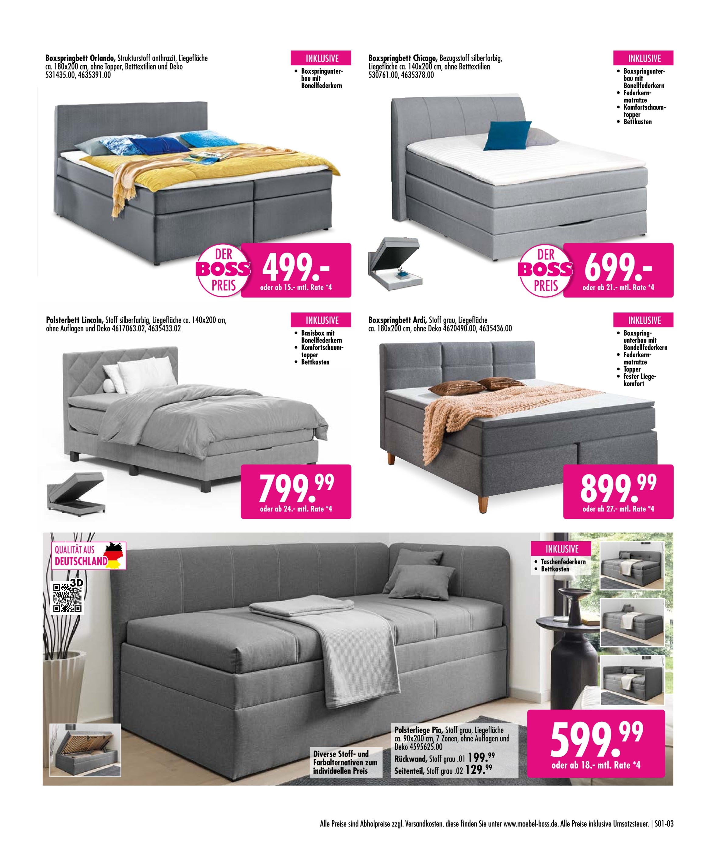 SB Möbel Boss Wohnzimmer Angebot ᐅ Finde den Preis im aktuellen Prospekt